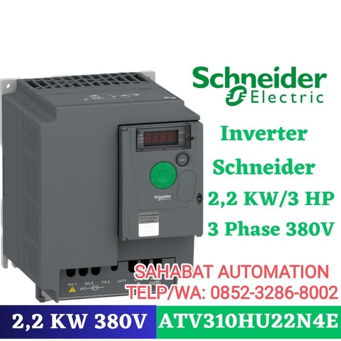 Gambar Inverter Schneider 2,2 KW 2,2KW 3HP 380V 3Phase ATV310HU22N4E Inv 3 HP dari SAHABAT AUTOMATION Kab. Gresik Tokopedia