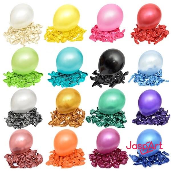 Gambar Balon latex metalik / balon karet polos 12inch Balon Ulang Tahun dari Jaspart Kota Administrasi Jakarta Barat Tokopedia