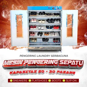 Pengering Sepatu Kapasitas 20-30 pasang Tipe Full Listrik