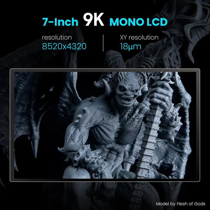 ELEGOO Mars 4 MSLA LCD 9K High Precision 3D Printer Resin Ultra Quiet 1