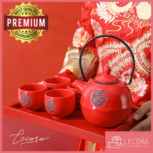 LECORA Teko Teapot Ceramic Set Chinese PHANGTEH / SANGJIT / TEAPAI