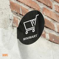 Gambar Sign Minimart Pop Up Akrilik Hitam + Sticker - INPI HOUSE dari INPI HOUSE Official Kota Bandung 2 Tokopedia