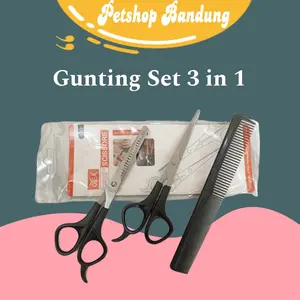 Gunting Cukur Bulu Hewan Anjing Kucing 3 in 1
