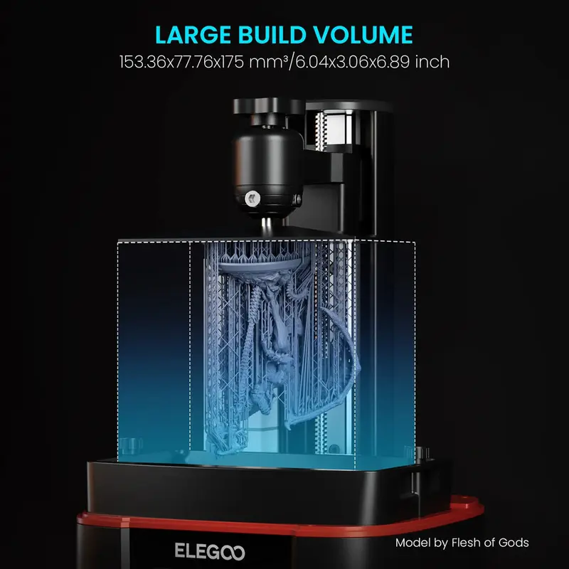ELEGOO Mars 4 MSLA LCD 9K High Precision 3D Printer Resin Ultra Quiet 2