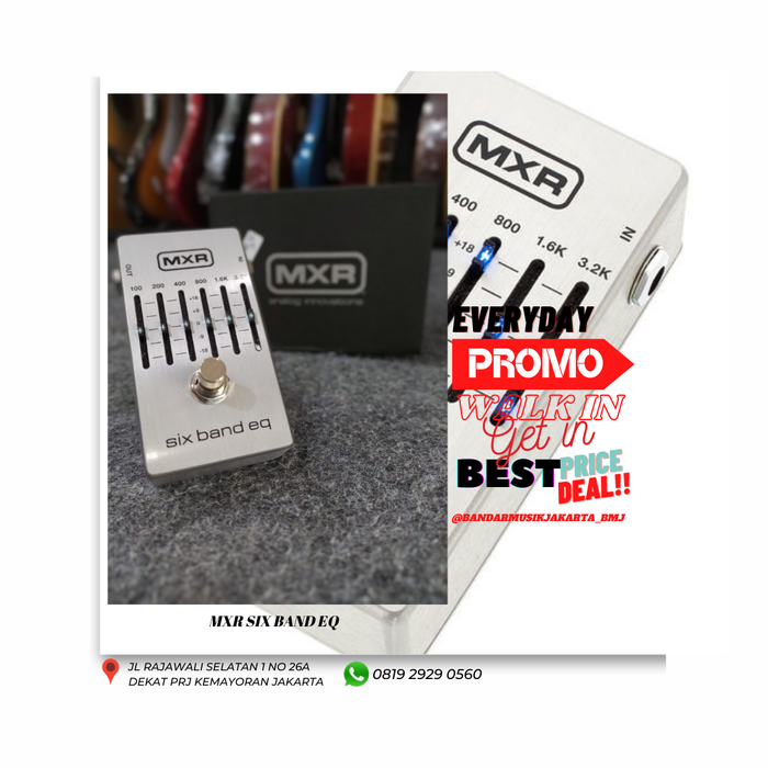 Gambar MXR M109S Six Band EQ Pedal dari Bandar Musik Jakarta BMJ Kota Administrasi Jakarta Pusat Tokopedia
