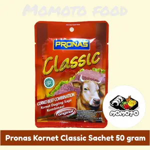 Pronas Sachet Kornet Sapi Classic 50 gram Beef Corned Praktis Instan