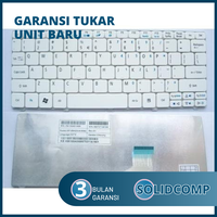 Gambar Keyboard ACER Aspire One 521h, 522h, 532h, 533h, D255, D260, Happy, Happy 2 WHITE dari Solidcomp Kota Surabaya 1 Tokopedia