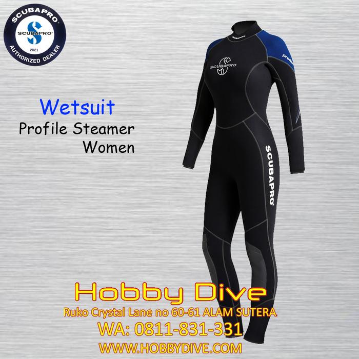 Gambar SCUBAPRO Profile Steamer 3MM B-ZIP Wetsuit Women - Diving Snorkeling dari HOBBY DIVE Kota Tangerang Selatan Tokopedia