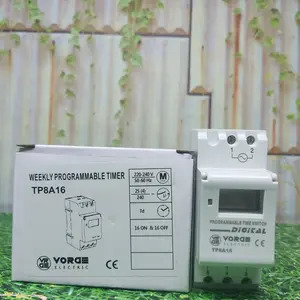 Weekly Digital Timer Tp8A16 VORGE set 16 program timer digital no FORT