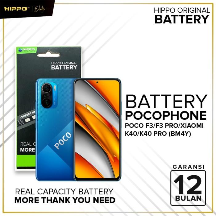 Gambar Hippo Battery Xiaomi PocoPhone F3/F3Pro/Xiaomi K40/k40Pro BM4Y 4300mAh dari Hippo Official Store Kota Administrasi Jakarta Barat Tokopedia