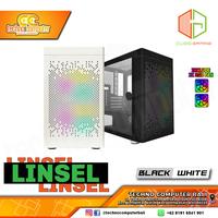 Gambar CASING CUBE GAMING LINSEL - mATX Tempered Glass (Free 2x RGB Fan) dari Techno Computer Bali Kota Denpasar 1 Tokopedia