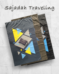 Gambar Sajadah Traveling Mudah Dibawa Bahan Waterproof Anti Slip - NavySegitiga, 60 x 110 dari Basmala Store Kota Tangerang Selatan 1 Tokopedia