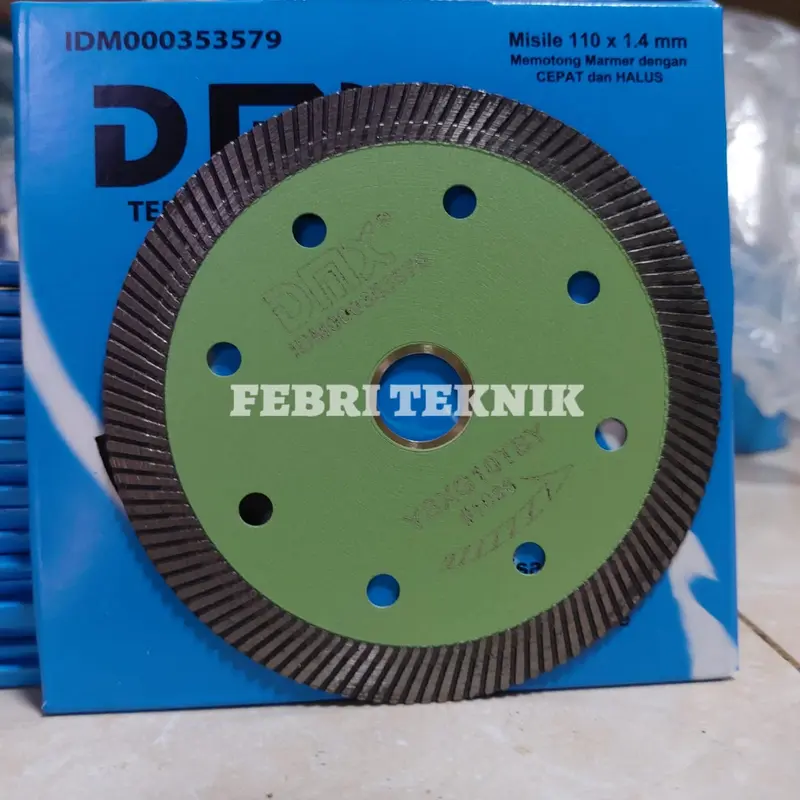 (FB) mata Gerinda potong 4 inch DMX pisau potong granit diamond turbo 3