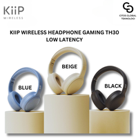 Gambar KIIP WIRELESS HEADPHONE BLUETOOTH HEADSET GAMING MIC ON TH30 - Black dari Citos Global Teknologi Kota Tangerang 1 Tokopedia