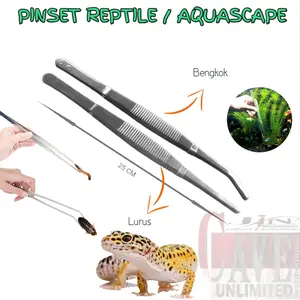 Pinset bengkok lurus aquascape aqurium jepit tanaman pet tikus mencit