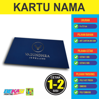 Gambar Kartu Nama Exclusive Timbul (Embossing / Debossing) Art Carton 260 GSM - 1 Sisi, Poly dari Bekasi Printing Utama Kota Bekasi 1 Tokopedia