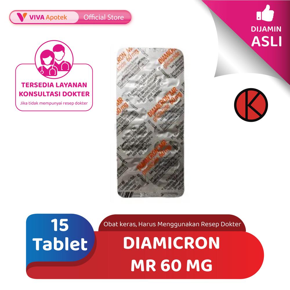 Diamicron MR 60 mg Strip 15 Tablet