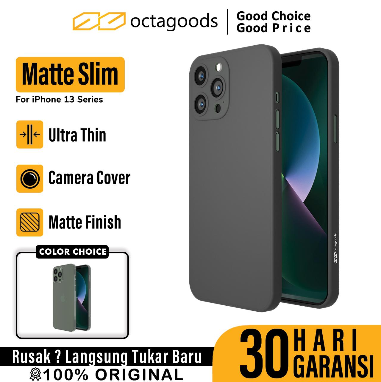 Octagoods iPhone 13 Pro Max Case Matte Slim - Black CB33100-1