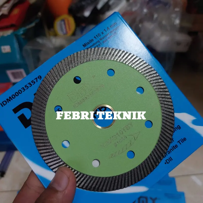 (FB) mata Gerinda potong 4 inch DMX pisau potong granit diamond turbo 1