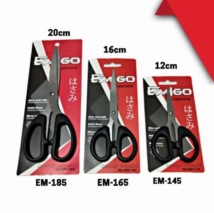 GUNTING STAINLESS TAJAM EMIGO / GUNTING KECIL SEDANG BESAR 0
