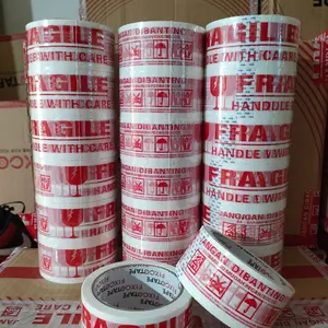 LAKBAN FRAGILE PUTIH  48 MM X 60 Yard ( SUPER MURAH) /ROLL