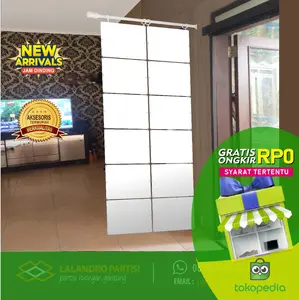 PAKET PEMBATAS RUANGAN GANTUNG Kode LP-00 + PENYANGGA UKURAN 82X200 CM