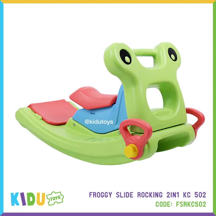 Mainan Prosotan  Kuda Kudaan Froggy Slide Rocking 2in1 KC 502 KiduToys
