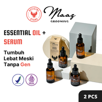 Gambar Beard Serum & Oil Bundle MAAZ: Booster pertumbuhan janggut tanpa gen dari Maaz Grooming Kota Tangerang 1 Tokopedia