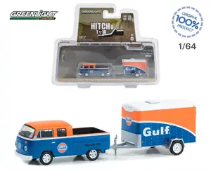 32280-B Greenlight 1975 Volkswagen Type 2 Pickup Small Cargo Trailer