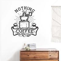 Gambar Cutting Sticker Coffee Shop Nothing But Coffee Stiker Dekorasi Dinding - Hitam dari LANCARI Kota Administrasi Jakarta Pusat 2 Tokopedia