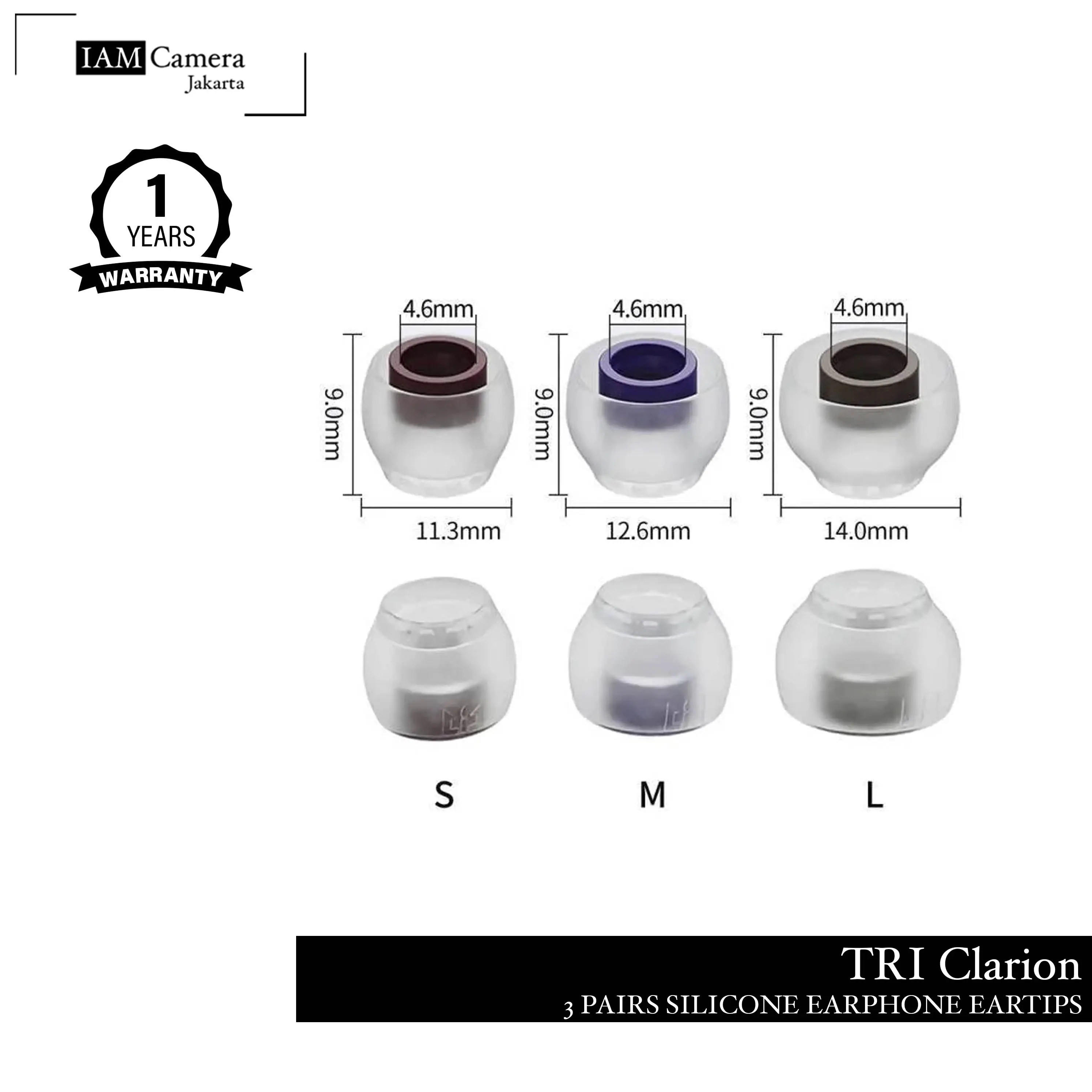 TRI Clarion Silicon Earphone Eartips Tri Clarion