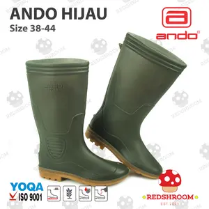 Sepatu Boot Tinggi Ando Hijau Kontruksi Kebun