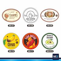 Gambar Sticker / Label Produk Makanan - 2,5x2,5 cm dari Nex Printshop Kota Tangerang Selatan 3 Tokopedia