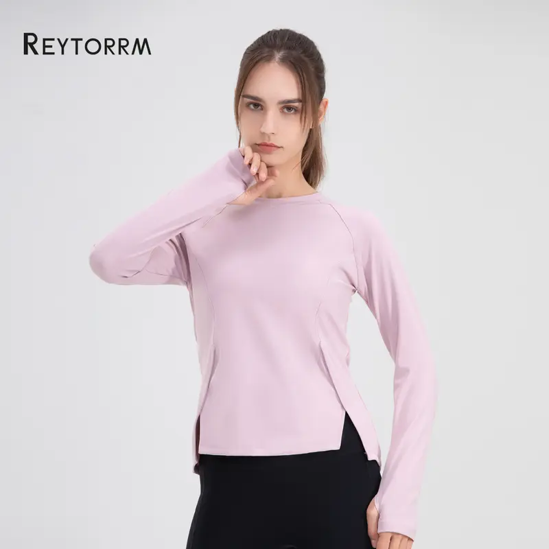 Reytorrm Baju Olahraga Wanita Kaos Dry Long Sleeve T-Shirt Gym sport 8