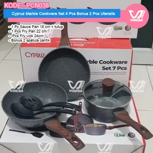 Wajan Panci Cyprus Complete Kitchen Set 12 Pcs Brown