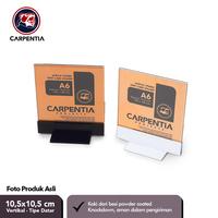 Gambar Carpentia Stand Akrilik Besi/ Datar Persegi 10,5x10,5 cm /Display Mini - Putih dari Carpentia Indonesia Kota Tangerang Selatan 1 Tokopedia