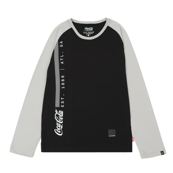 Gambar Kalibre T-Shirt Tangan Panjang Coca-Cola Black-Light Grey 980996 - S dari Kalibre Kota Bandung Tokopedia