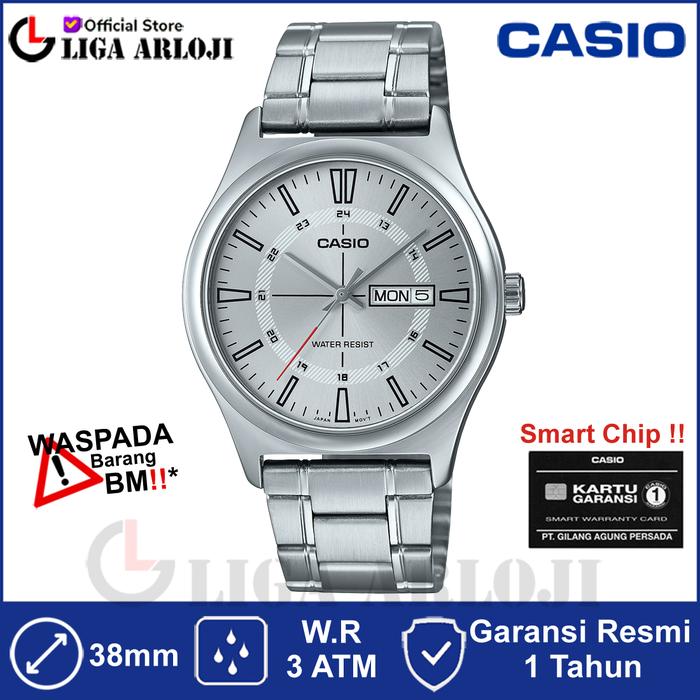 Gambar CASIO MTP-V006D-7CUDF Jam Tangan Pria Analog Tali Stainless - MTPV006D dari Liga.Arloji Kota Administrasi Jakarta Pusat Tokopedia