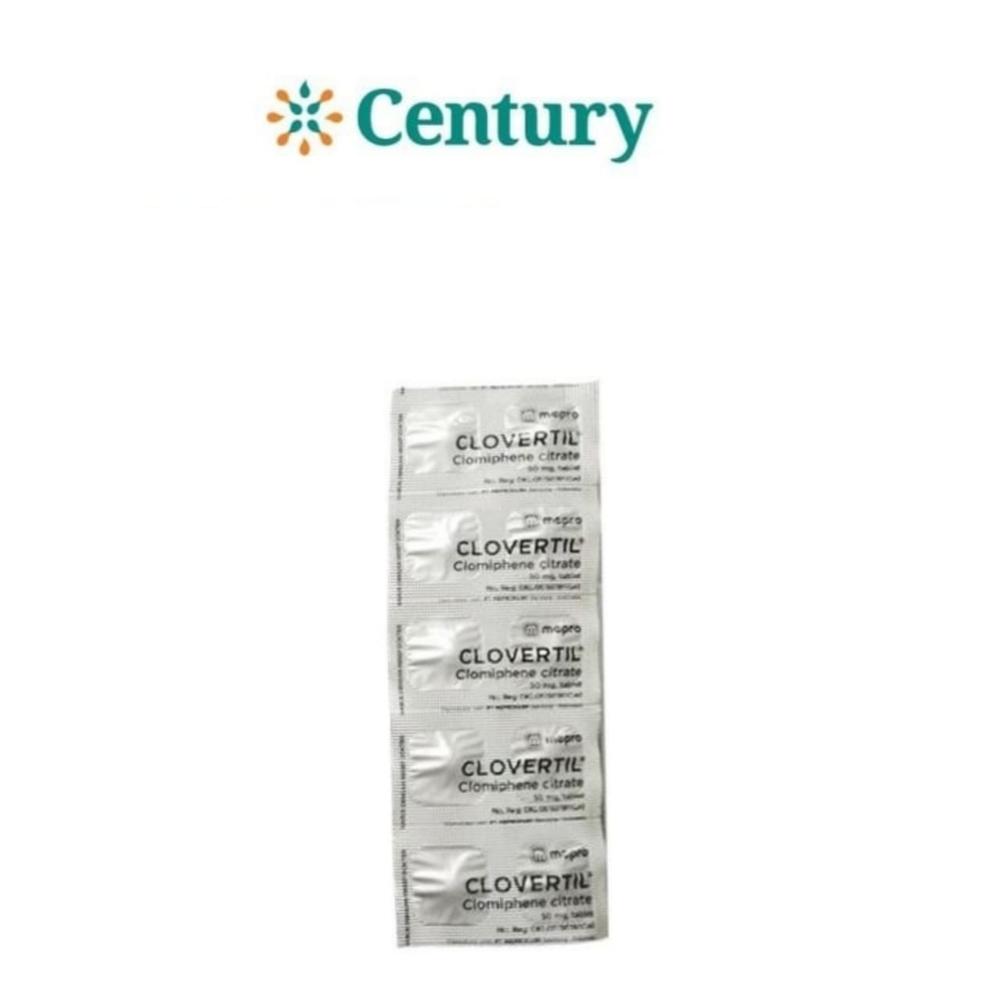 CLOVERTIL 50 MG STRIP 10 TABLET