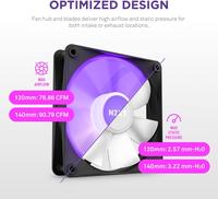Gambar FAN CASING NZXT F140 RGB CORE - 140mm Twin RGB Fan with Controller dari Techno Computer Bali Kota Denpasar 3 Tokopedia
