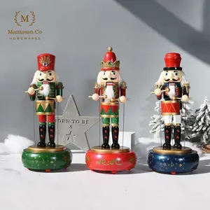 Christmas Nutcracker Music Box 31 cm Dekorasi Natal Kotak Musik