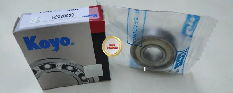 Laher Bearing 6000 ZZ KOYO  6000ZZ (ID 10mm,OD 26mm,T 8mm) Tutup Besi 4