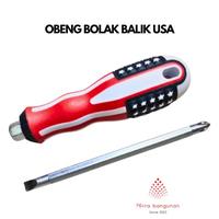 Gambar Obeng Bolak Balik 2in1 2 Way Amerika USA Obeng BB Plus Minus Kembang dari MITRA BANGUNAN 888 Kota Tangerang 1 Tokopedia