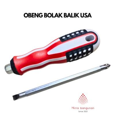 Gambar Obeng Bolak Balik 2in1 2 Way Amerika USA Obeng BB Plus Minus Kembang dari MITRA BANGUNAN 888 Kota Tangerang Tokopedia