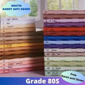 BEDCOVER SPREI SUTRA JACQUARD SALUR SIZE 160X200-200X200 SEPREI HALUS