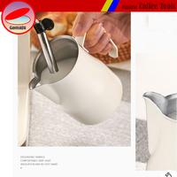 Gambar Milk Jug Stainless Steel Milk Jug Frothing Pitcher Mug Pembuih Susu Pengocok Minuman - White 350ml dari Gomaju TikStor Kota Administrasi Jakarta Utara 4 Tokopedia