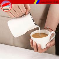 Gambar Milk Jug Stainless Steel Milk Jug Frothing Pitcher Mug Pembuih Susu Pengocok Minuman - White 350ml dari Gomaju TikStor Kota Administrasi Jakarta Utara 3 Tokopedia