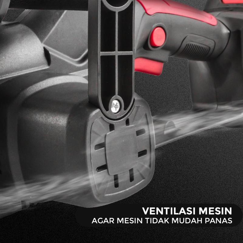 Allefix Chainsaw Cordless Gergaji Rantai Elektrik Mini 12 Inch 2 4