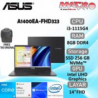 Gambar ASUS VivoBook A1400EA-FHD323 i3-1115G4 8 GB SSD 256GB 14"FHD W11+OHS dari Macro OneStop Official Kota Administrasi Jakarta Pusat 1 Tokopedia