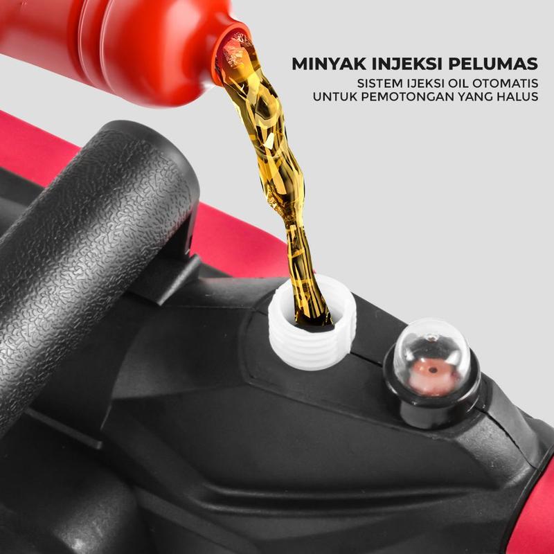 Allefix Chainsaw Cordless Gergaji Rantai Elektrik Mini 12 Inch 2 3